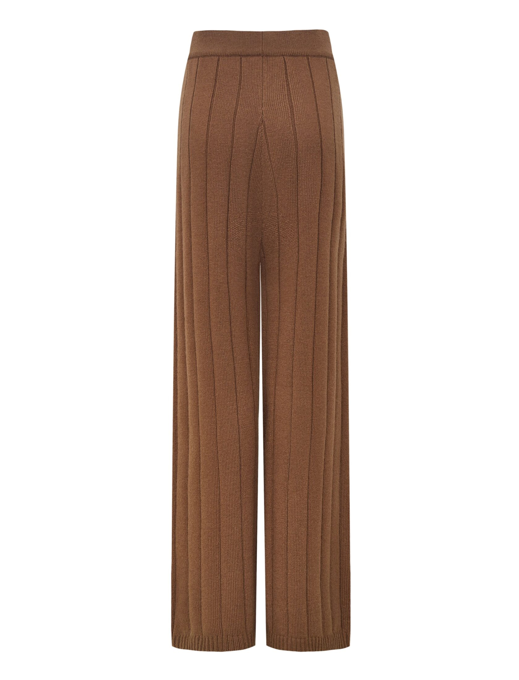 Брюки camel из смесовой шерсти мериноса Tall