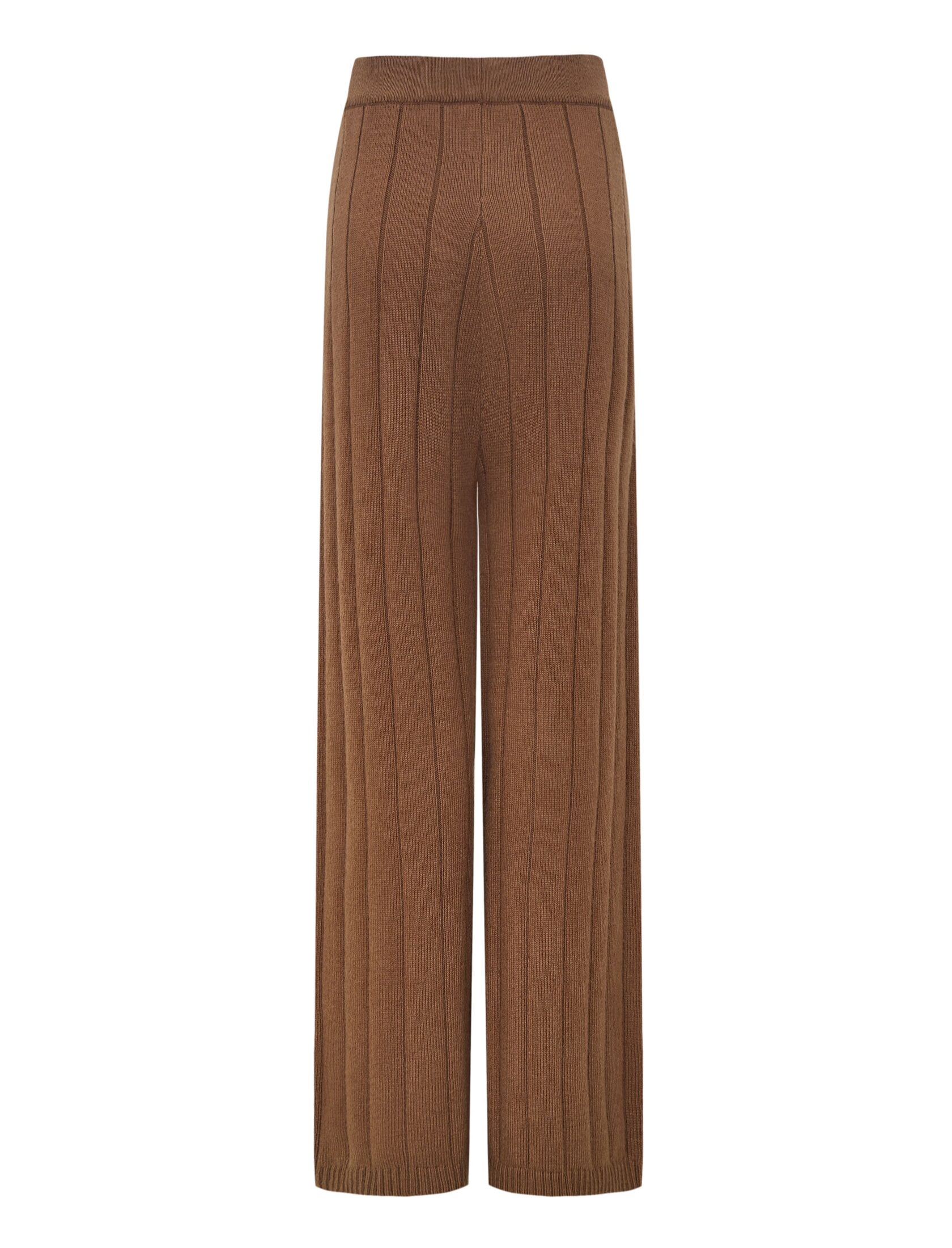 Брюки camel из смесовой шерсти мериноса Petite