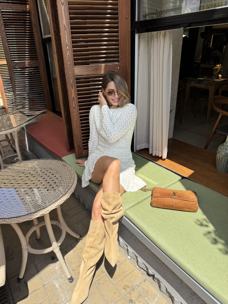 Платье кроше мини