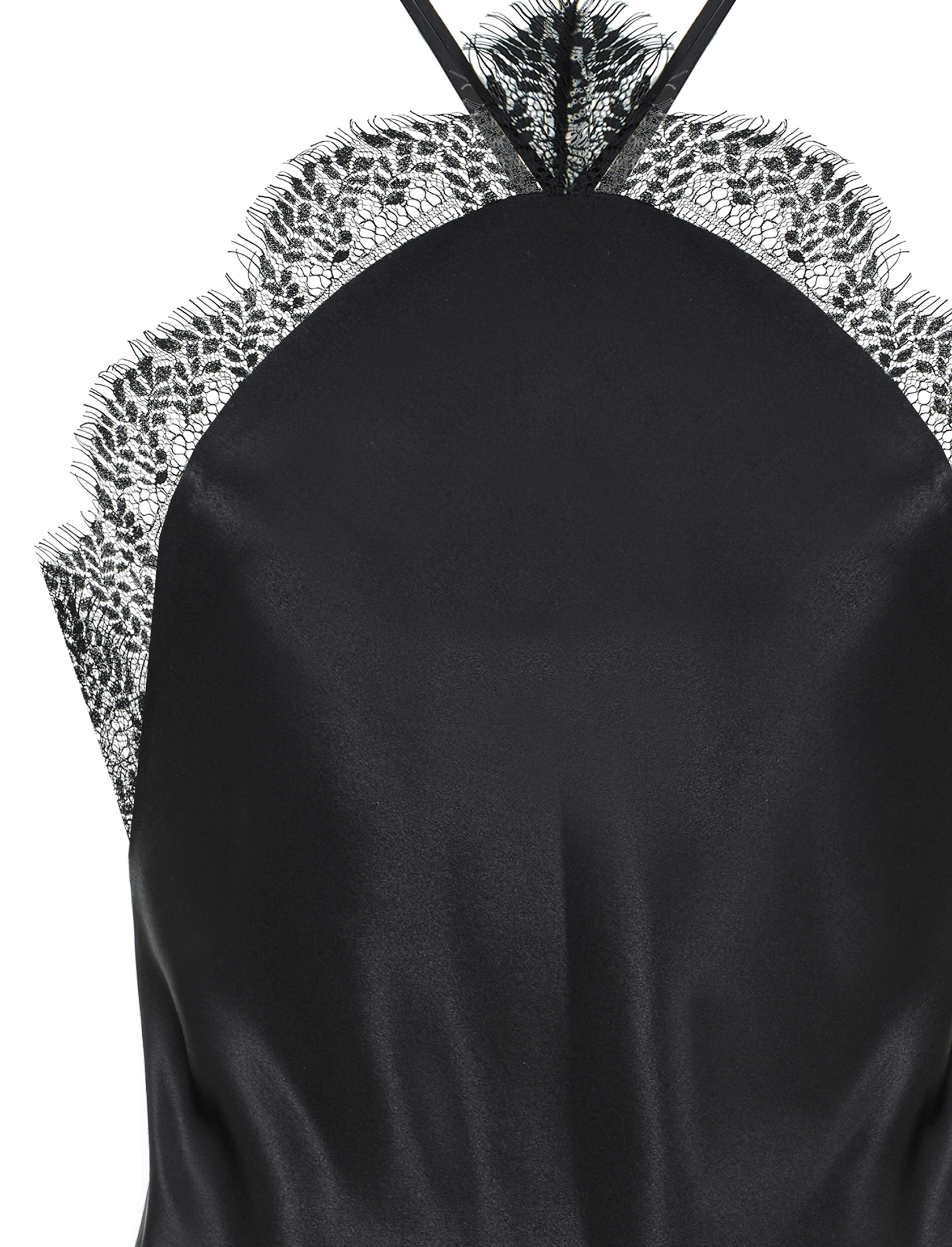 Платье с кружевом flowers из шелка