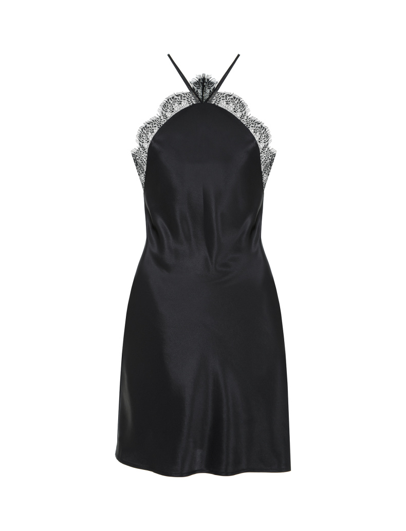 Платье с кружевом flowers из шелка