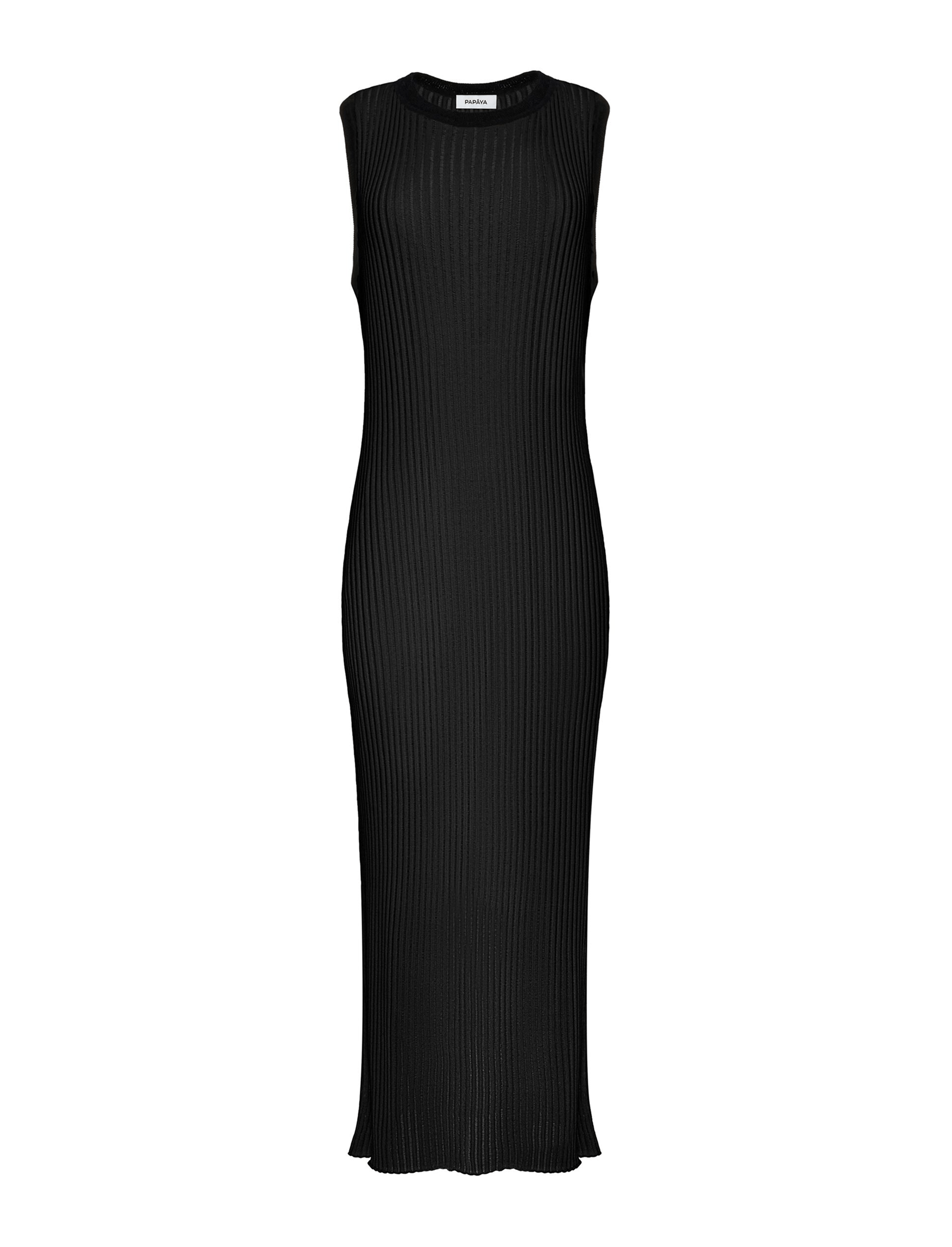 Трикотажное платье черного цвета