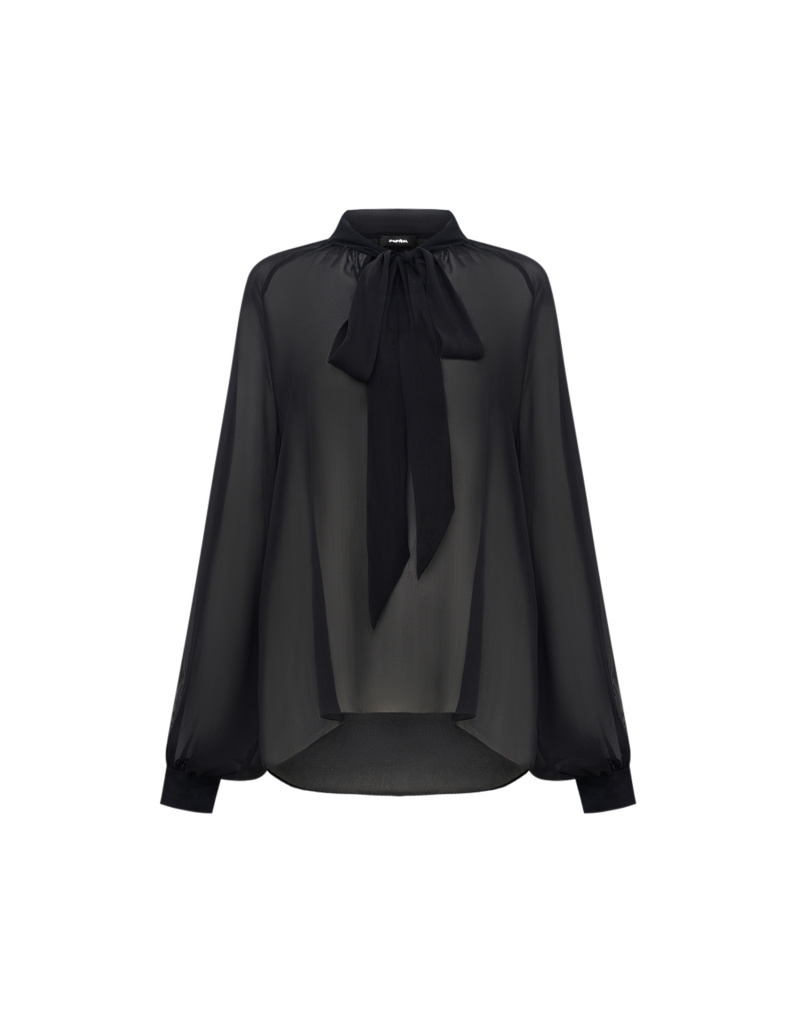 Полупрозрачная блуза Аскот