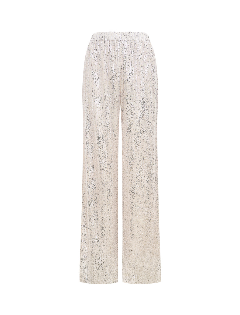 Брюки с пайетками Beige