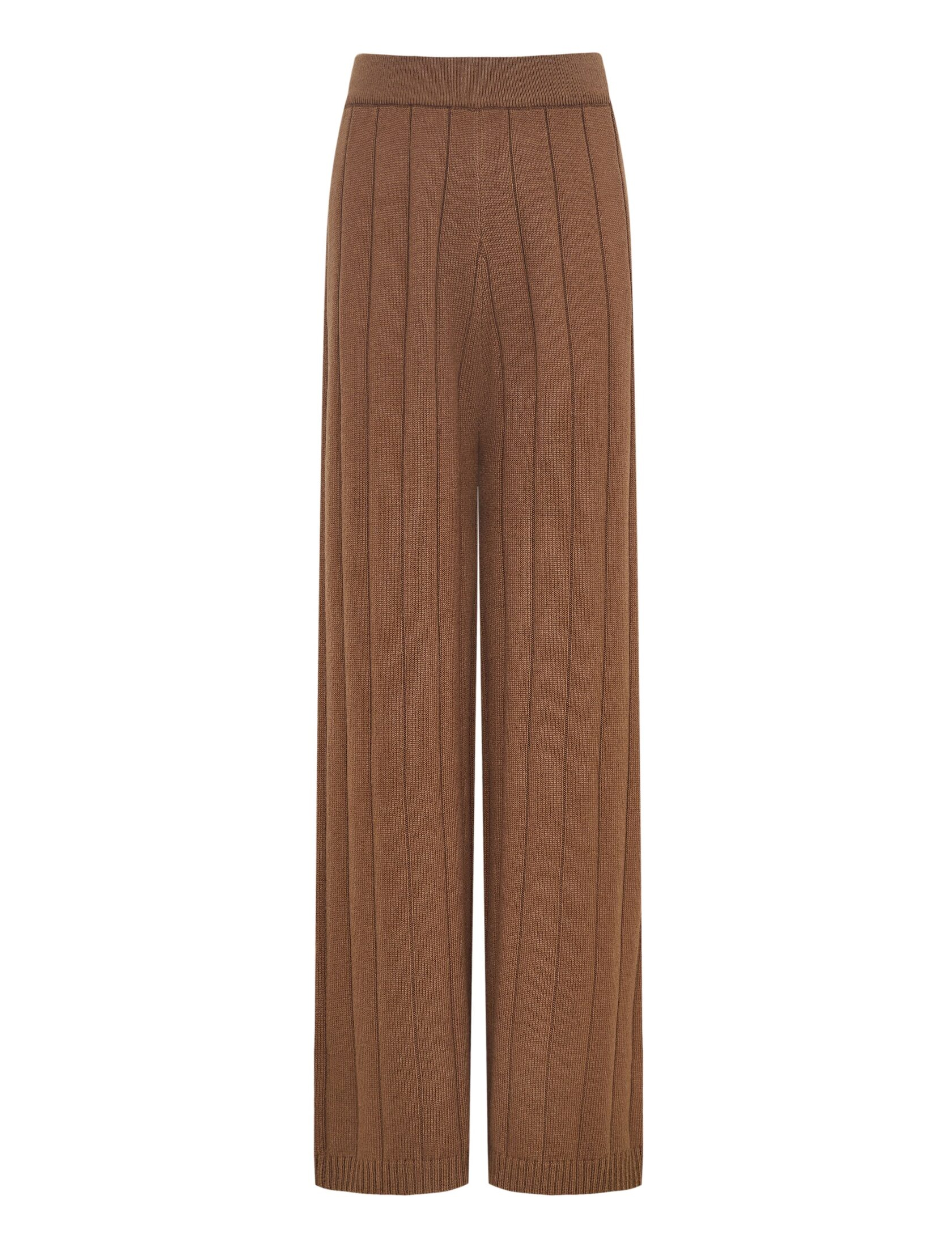 Брюки camel из смесовой шерсти мериноса Tall