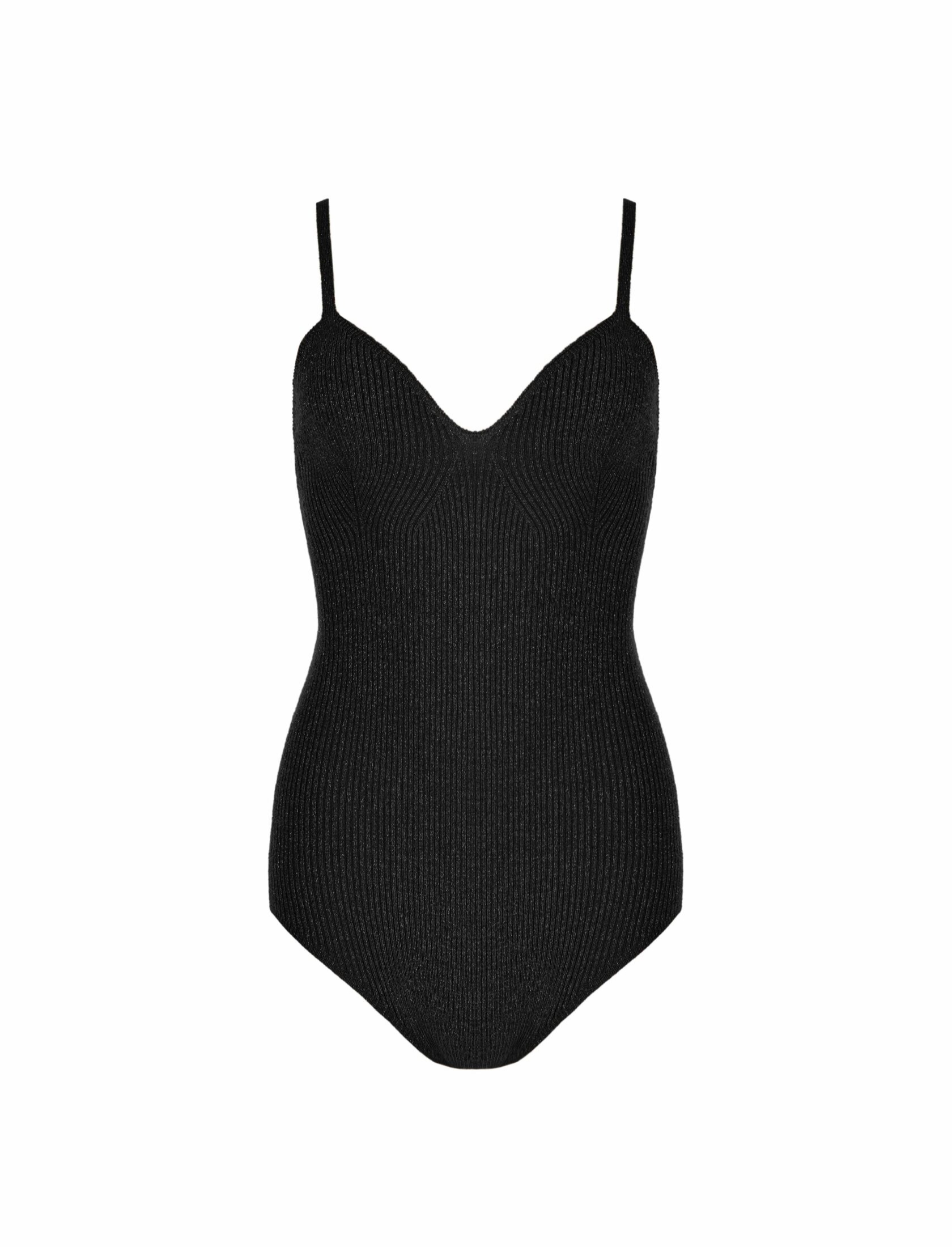 Боди c блеском black
