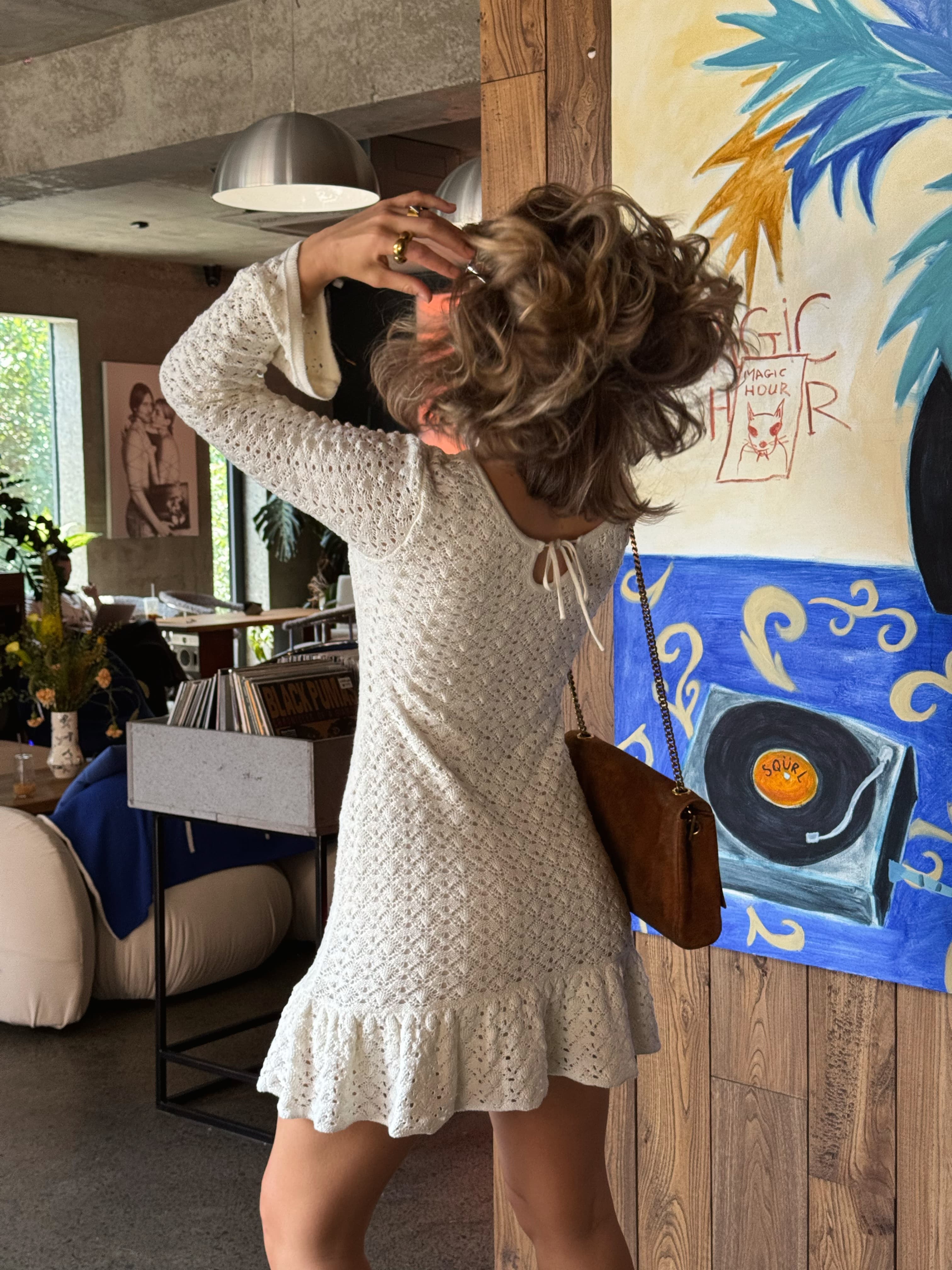 Платье кроше мини