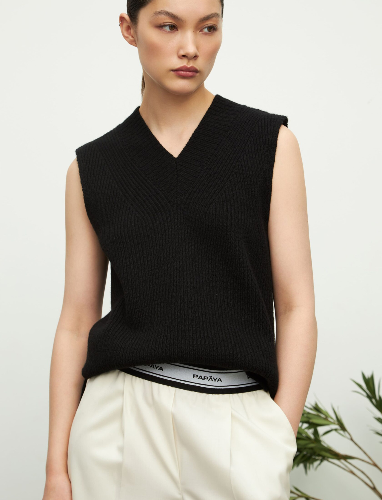 Жилет из смесового кашемира