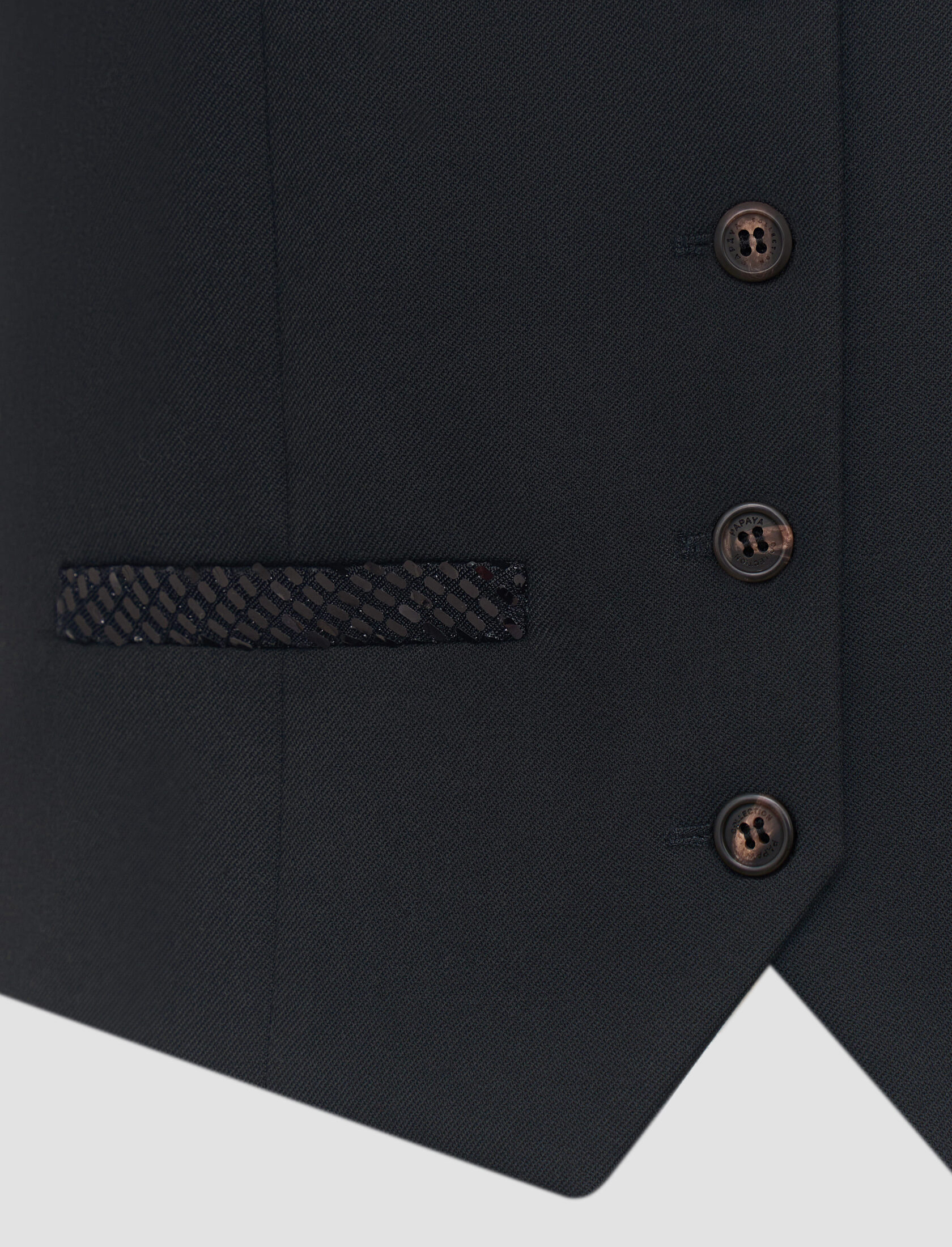 Костюмный жилет с пайетками Цвет ЧЕРНЫЙ