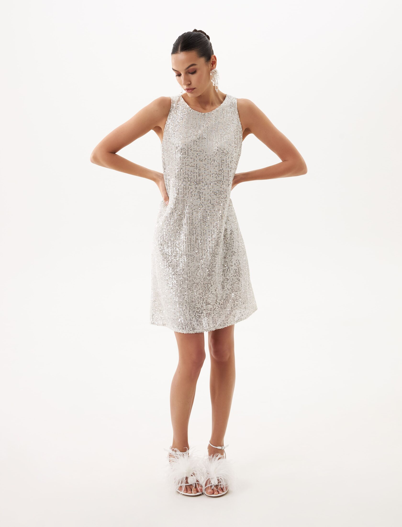 Платье мини Beige